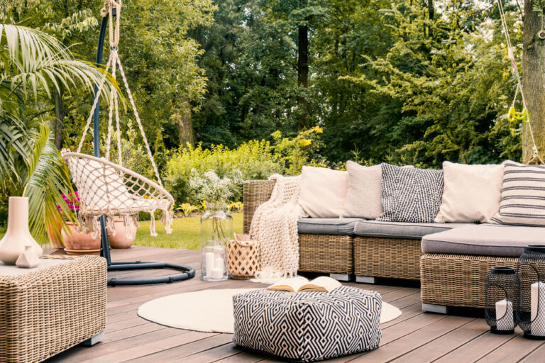 Sofà nel giardino divano giardino
