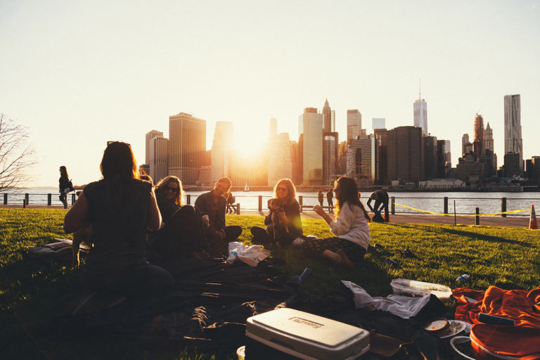 compagnia, amici, pic nic, parco