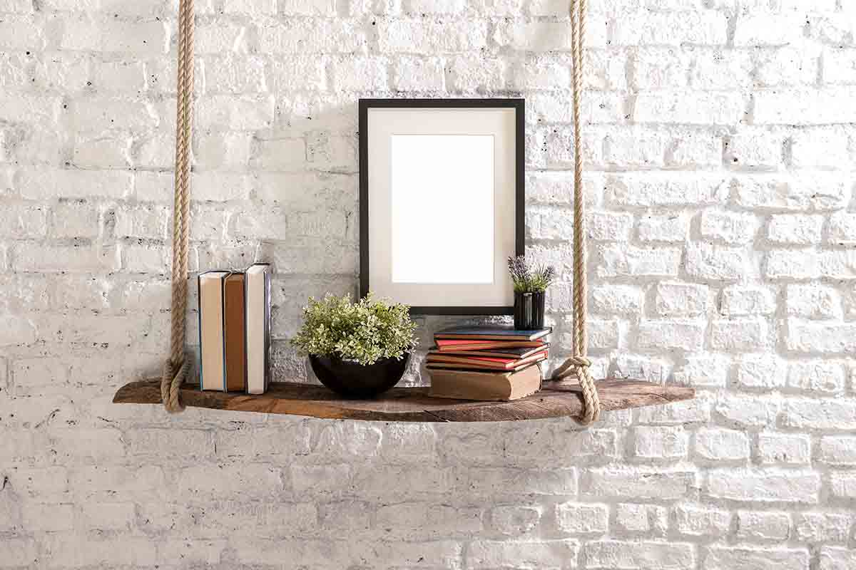 librerie e scaffali in stile shabby chic