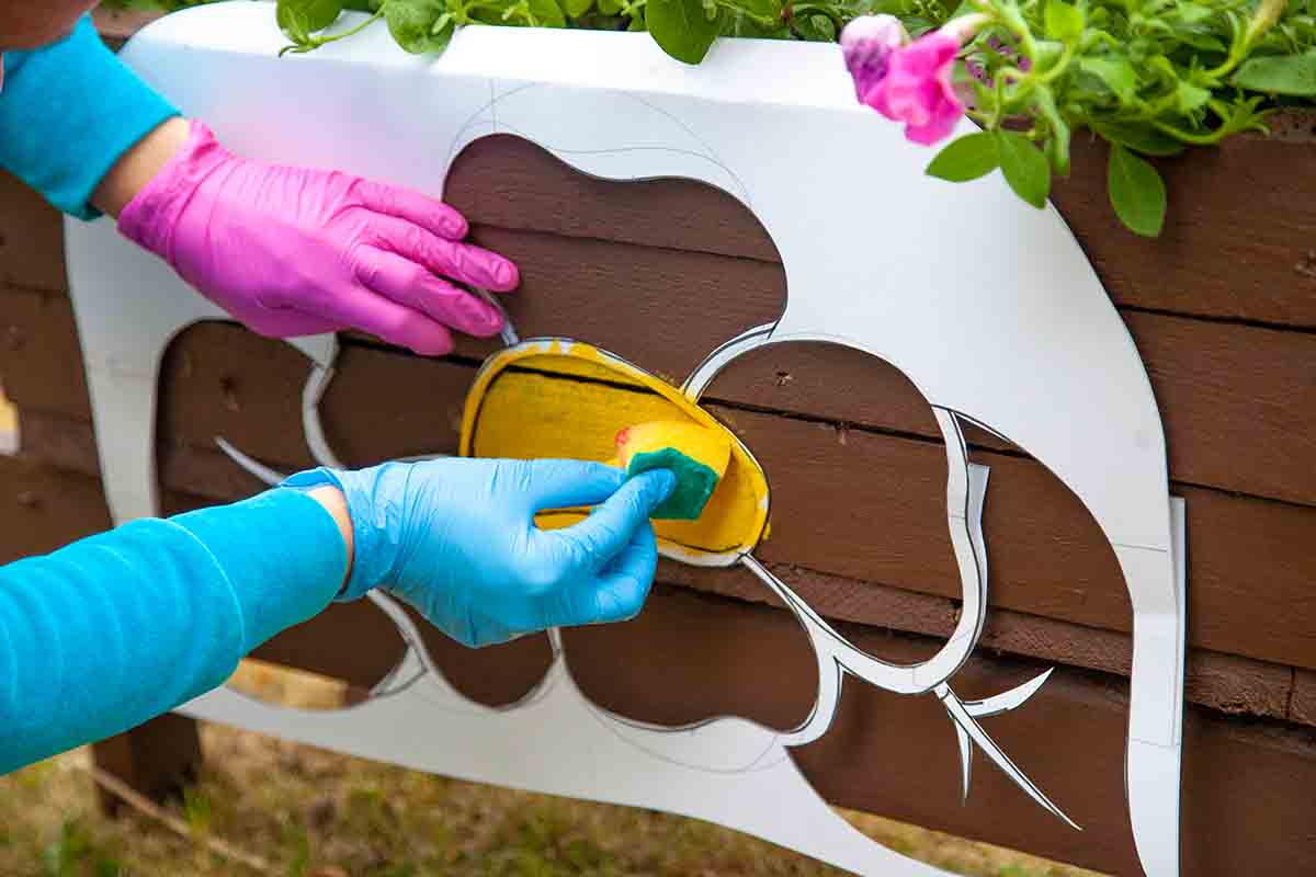decorare con lo stencil