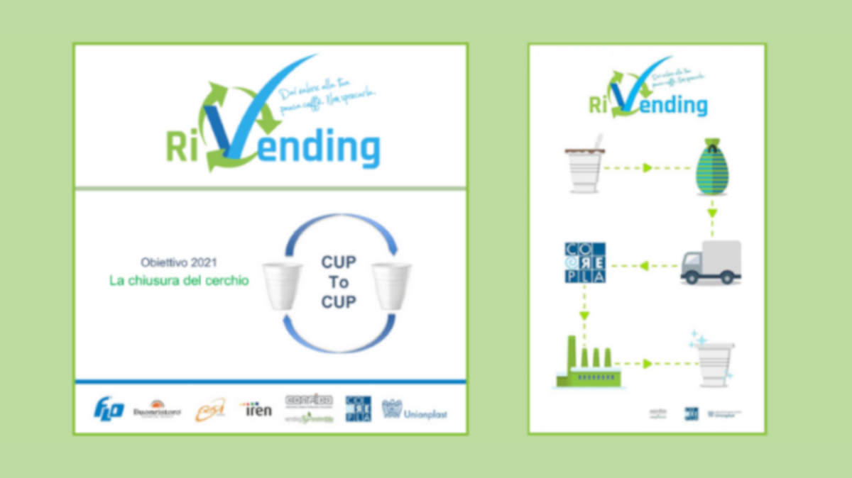 Prodotto il primo bicchiere CUP2CUP grazie al programma RiVending