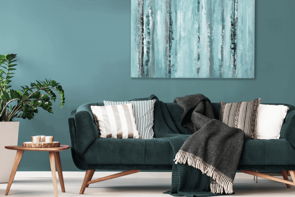 divano design blu