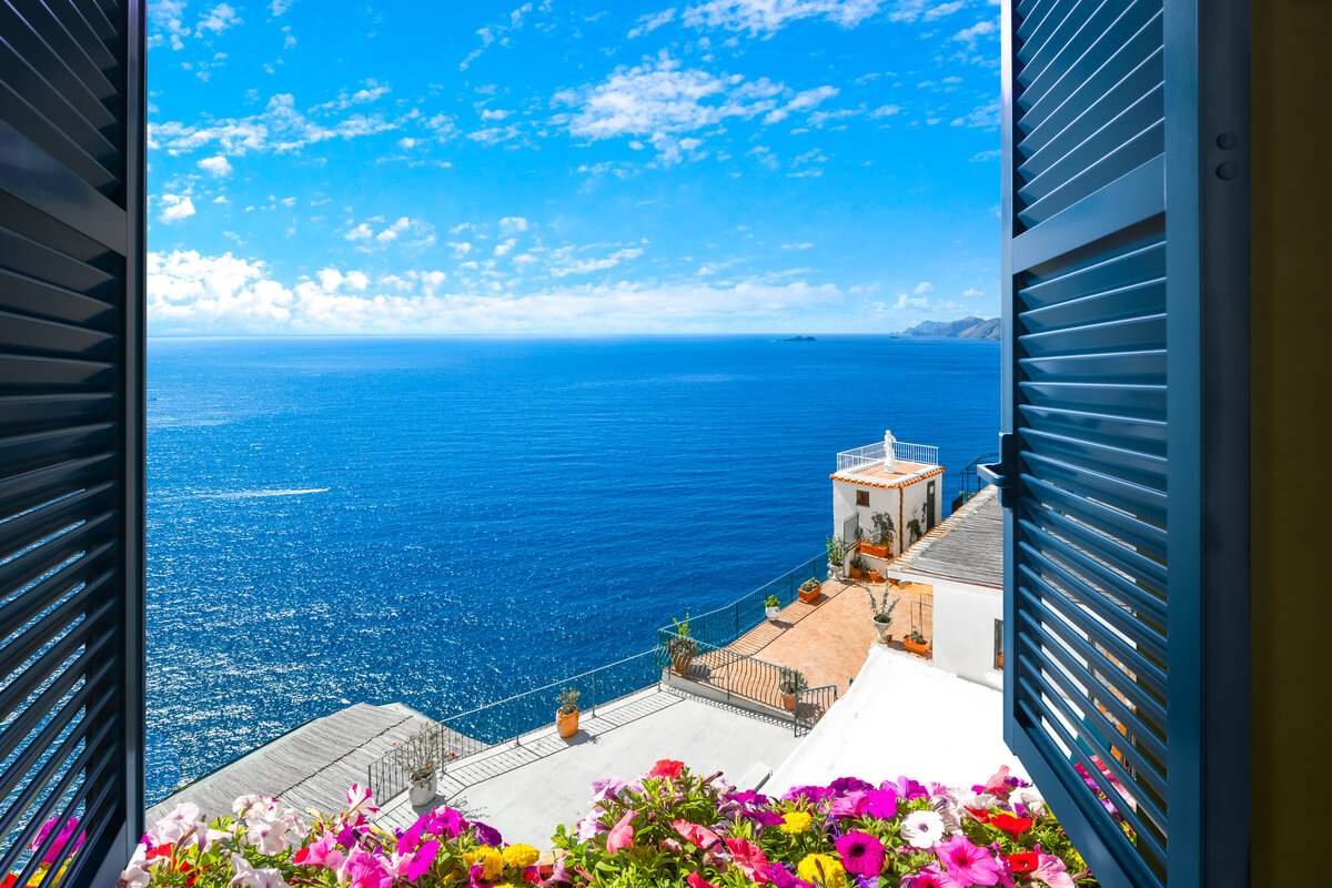 Il balcone in stile mediterraneo