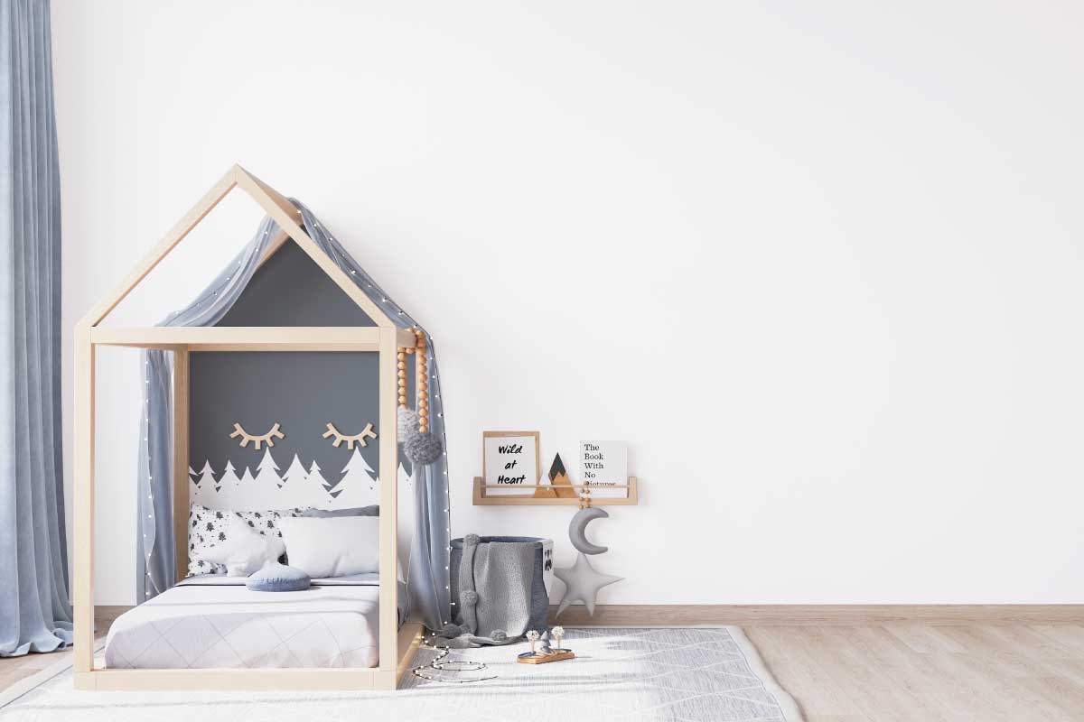 Cameretta per bambini in stile nordico