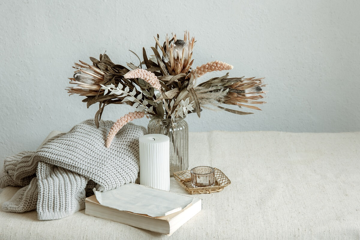 Decorare casa con i fiori secchi