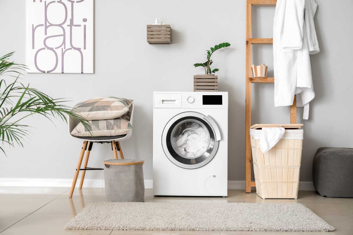 bagno piccolo rettangolare con lavatrice come ricavare lo spazio