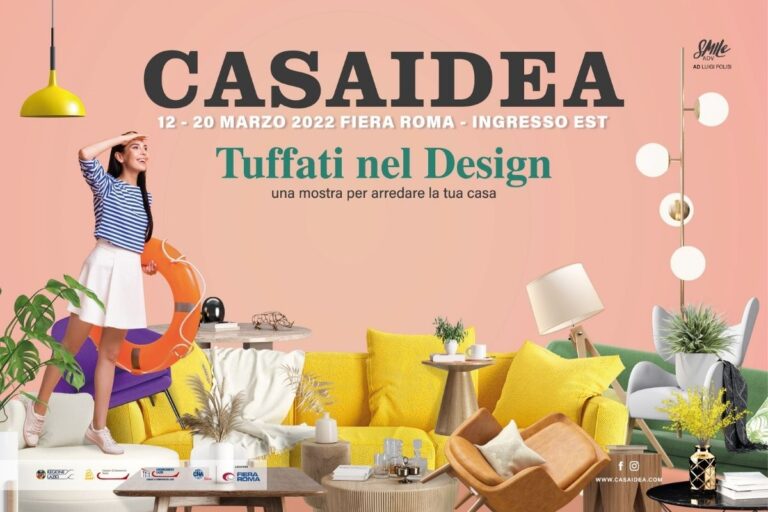 “Tuffati nel Design”: dal 12 al 20 marzo torna Casaidea 2022