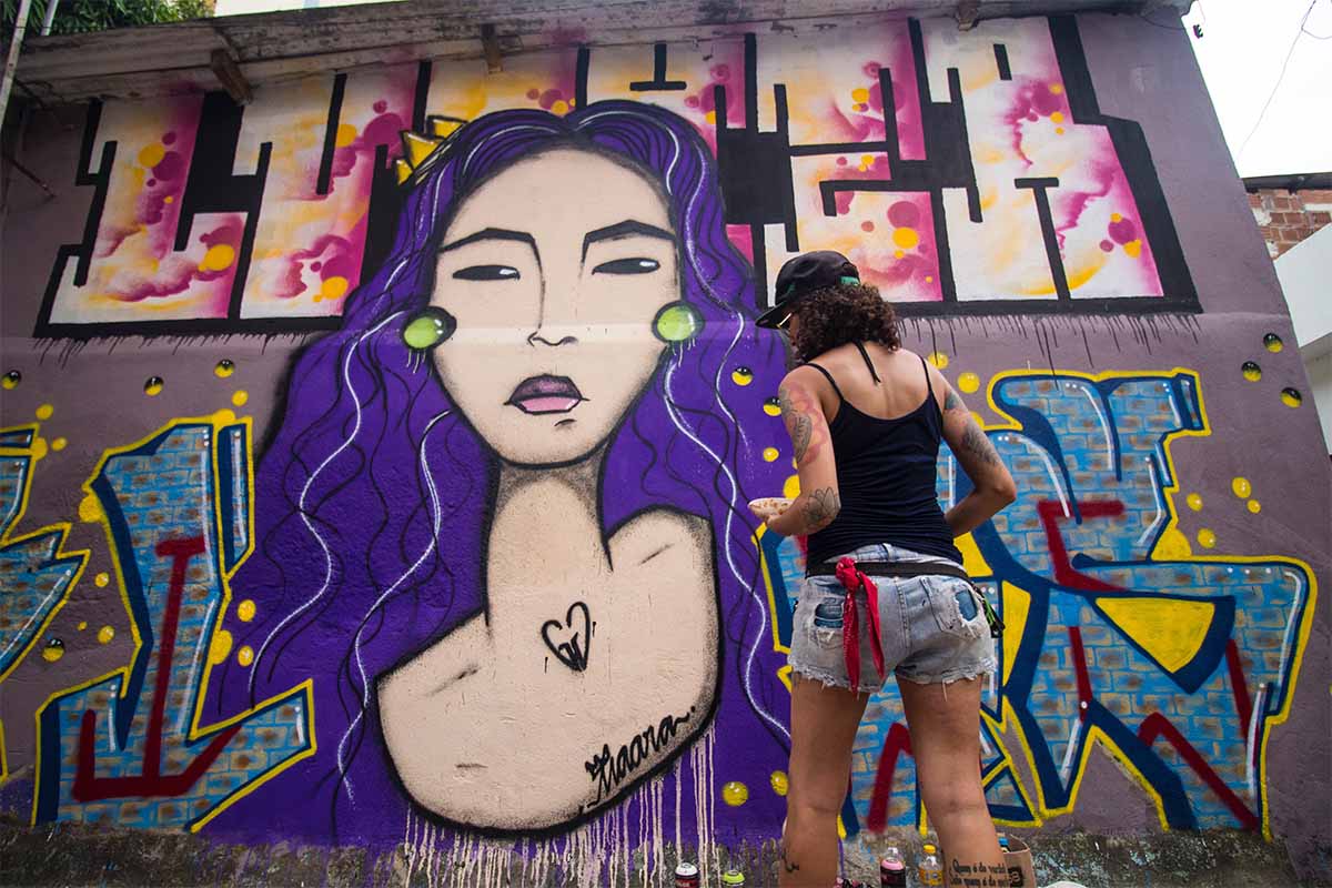 Progetto di street art per donne scienziate