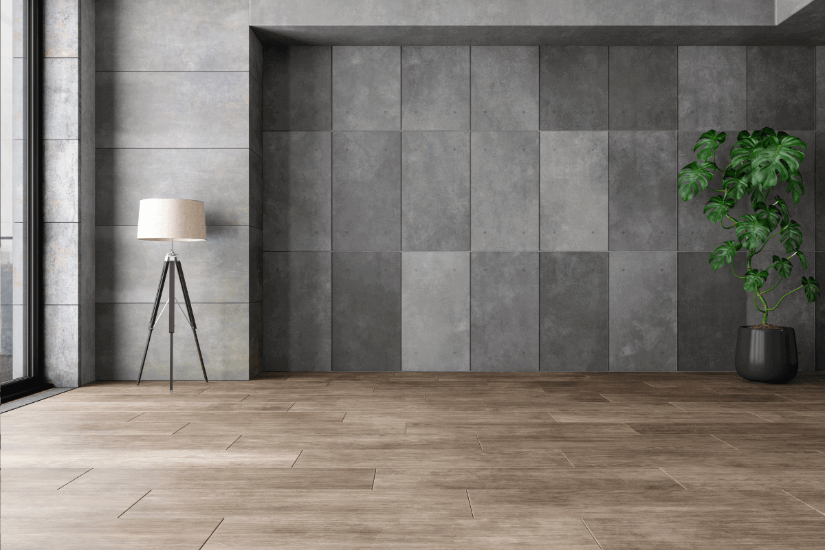 Pavimento in finto parquet