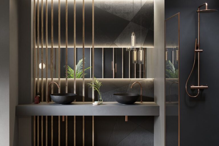 ARREDAMENTO NERO BAGNO IDEE FOTO