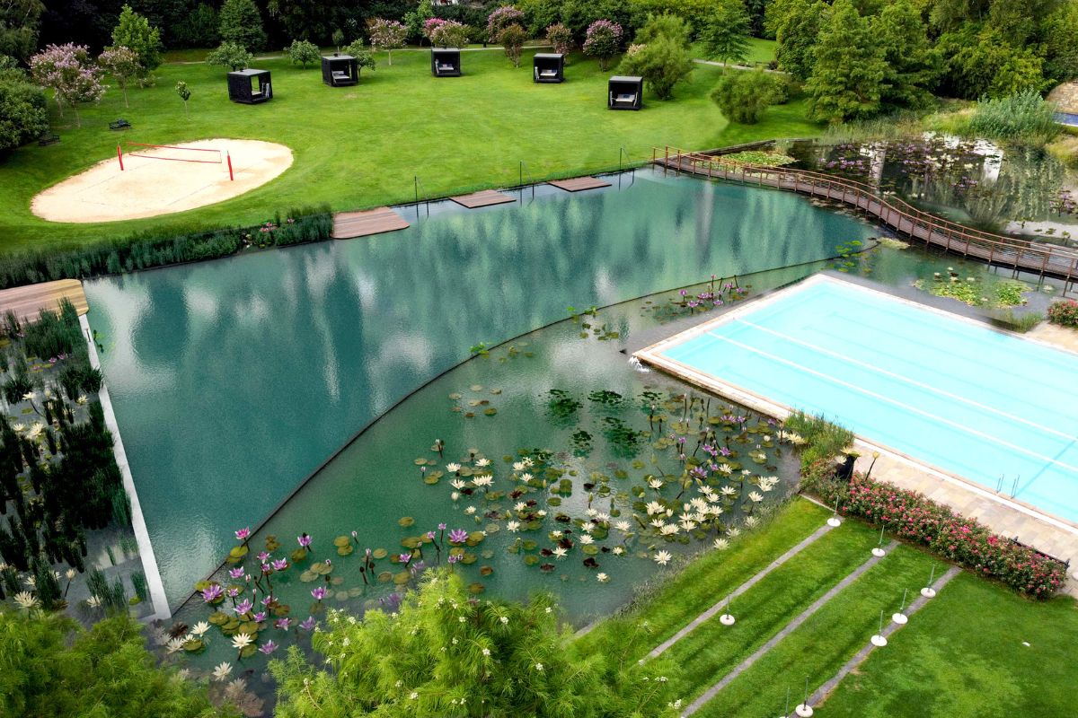 Rendering Bio Nature Pool Terme Merano