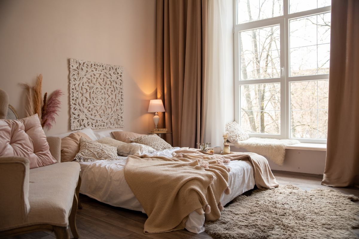 Camera da letto romantica