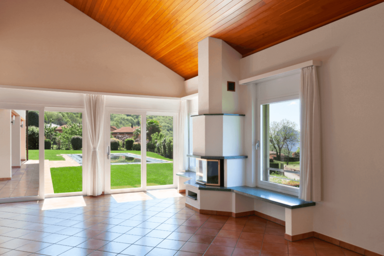 arredamento con pavimento in cotto
