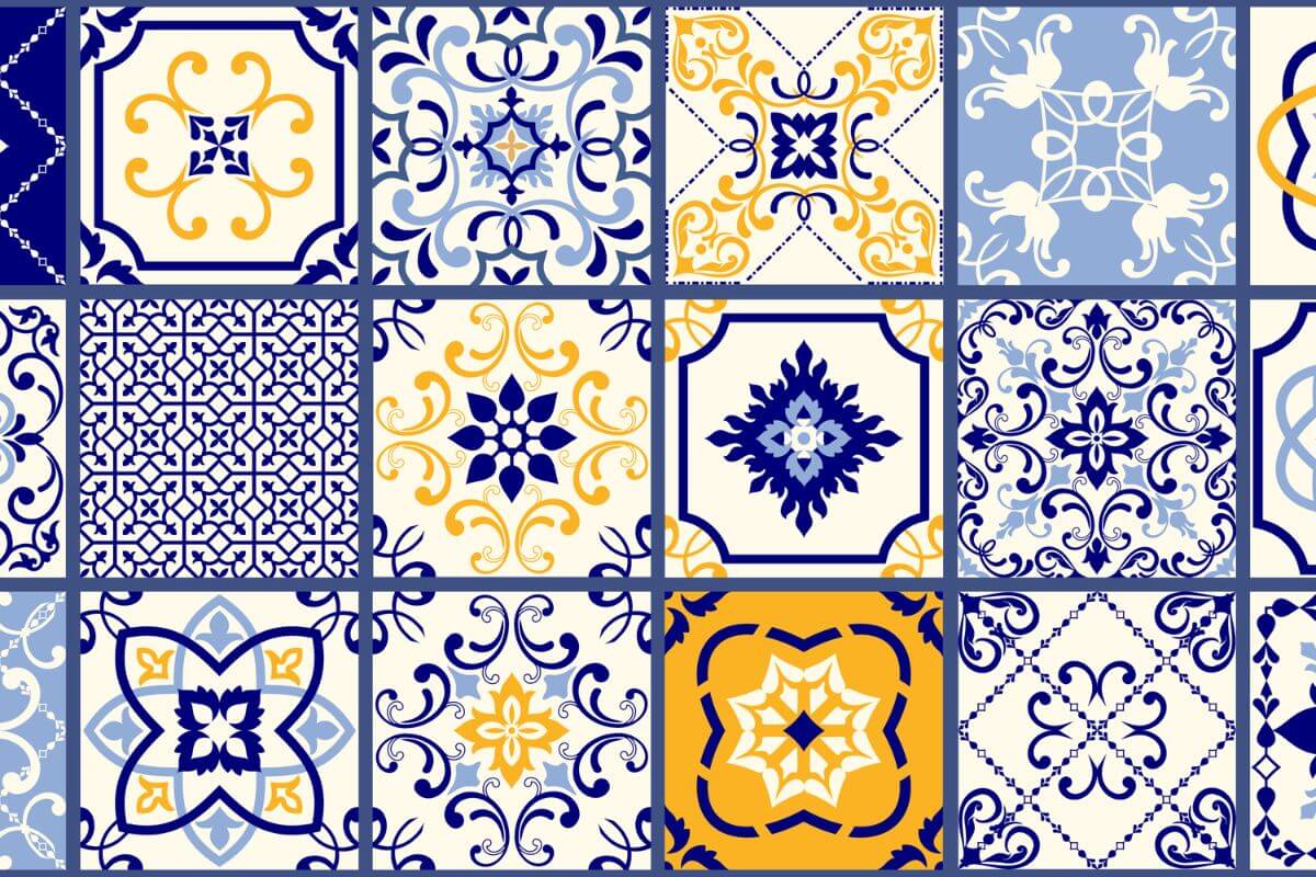 Piastrelle in ceramica a mosaico