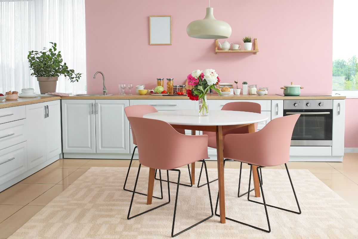 la cucina più economica di IKEA rosa