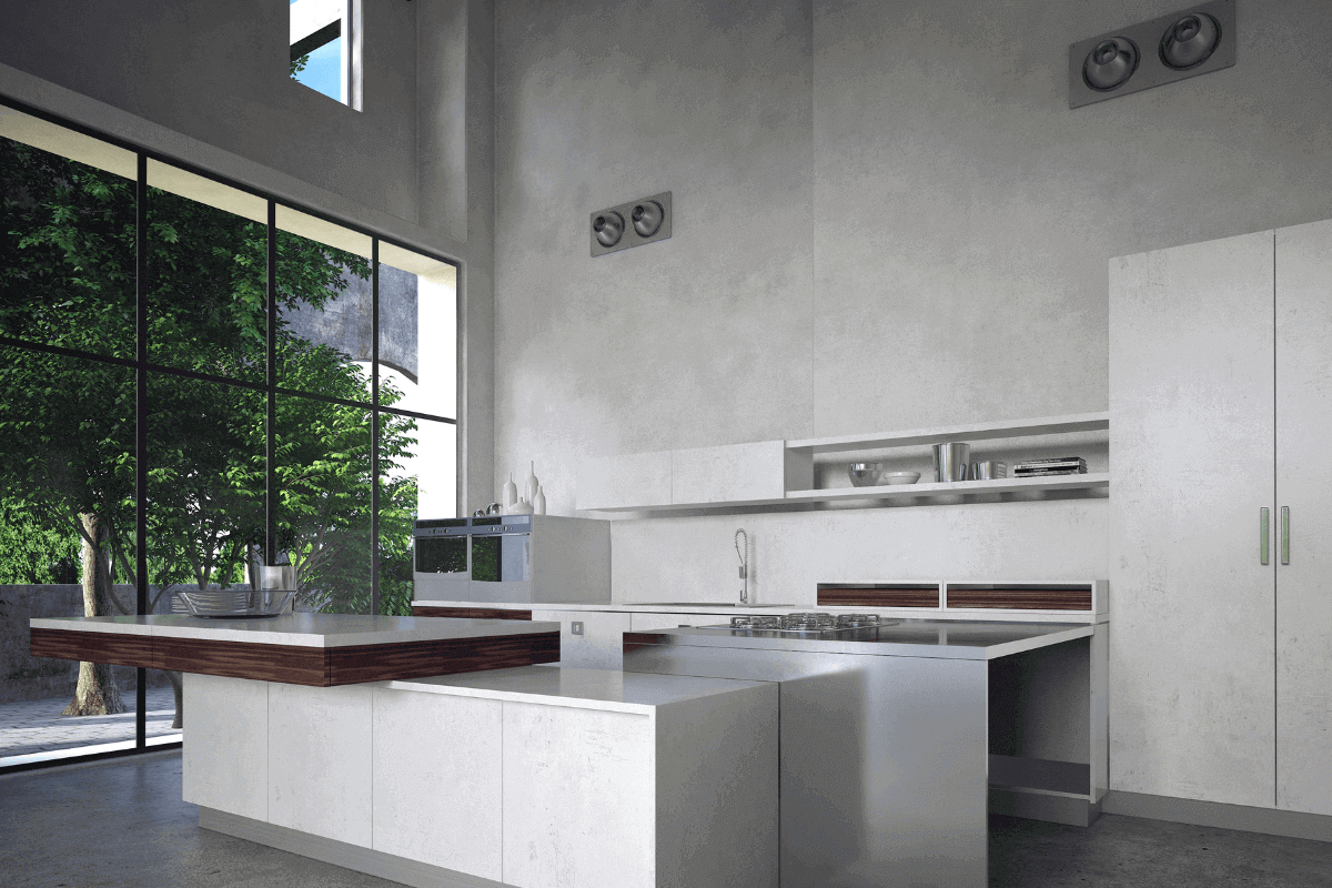 cucine su due lati opposti