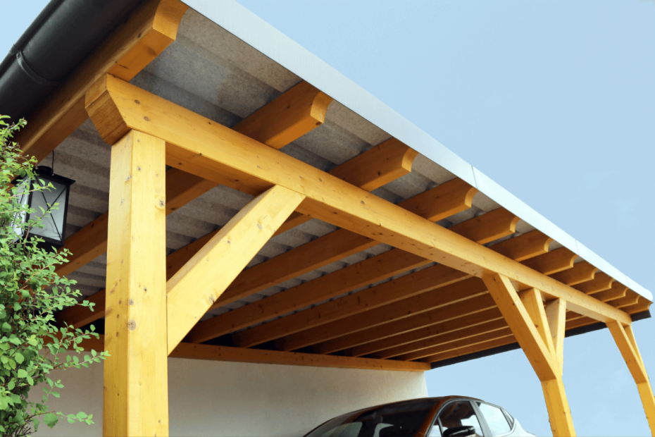 tettoie in legno moderne