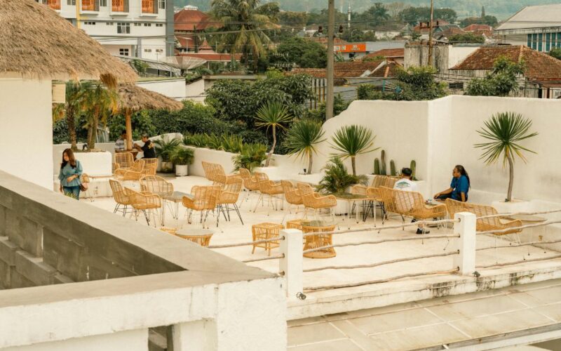 Rooftop bar e design outdoor